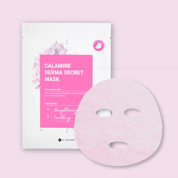 10 Free Masks] K-Secret Calamine 5 Steps Secret Set (Pink solution) -  Maskne Treatment