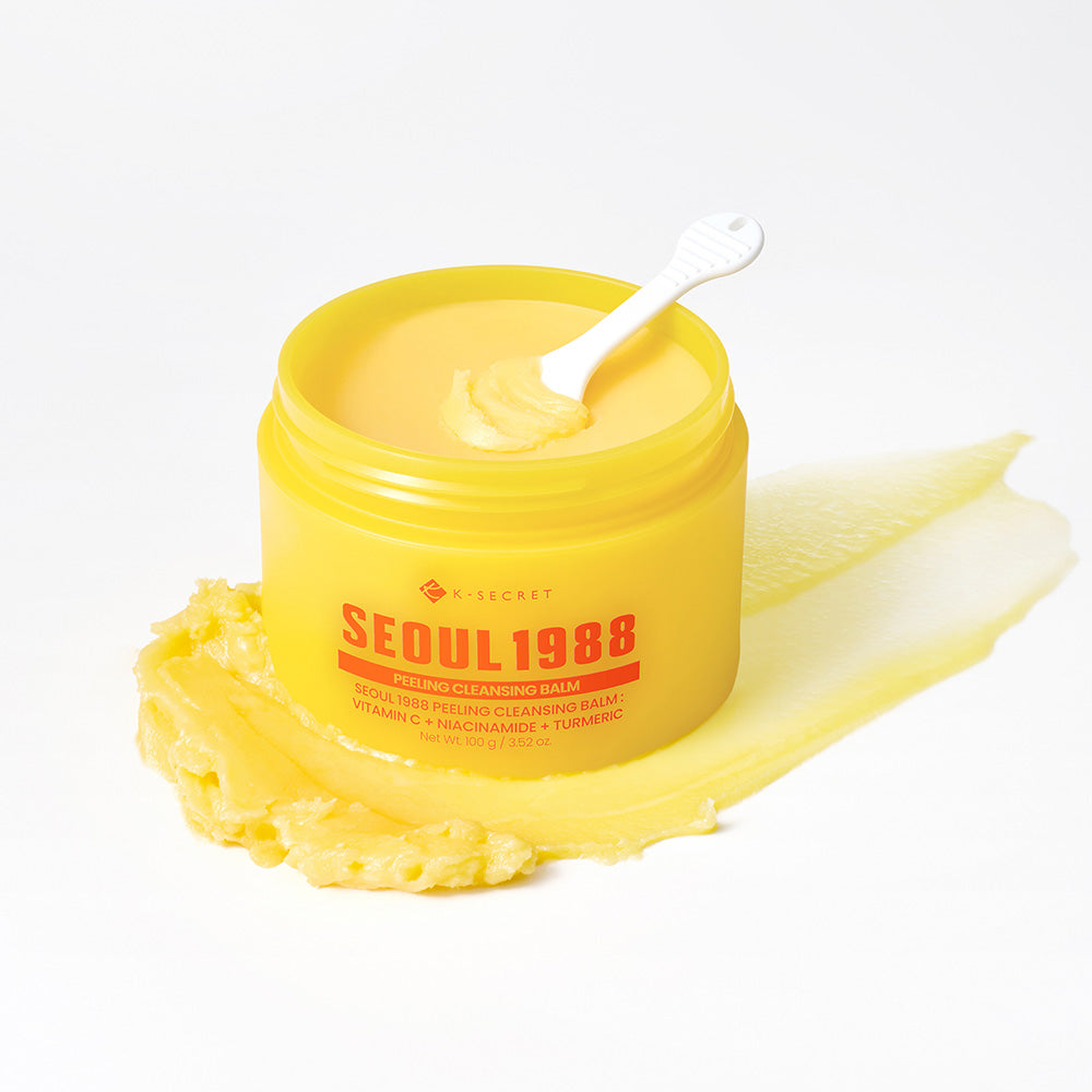 SEOUL 1988 Peeling Cleansing Balm sherbet balm texture with built-in spatula