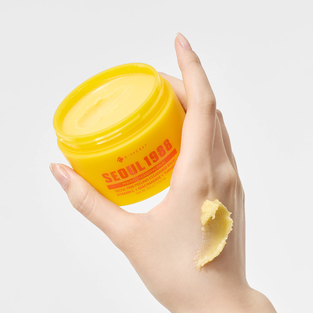 SEOUL 1988 Peeling Cleansing Balm texture swatch on hand
