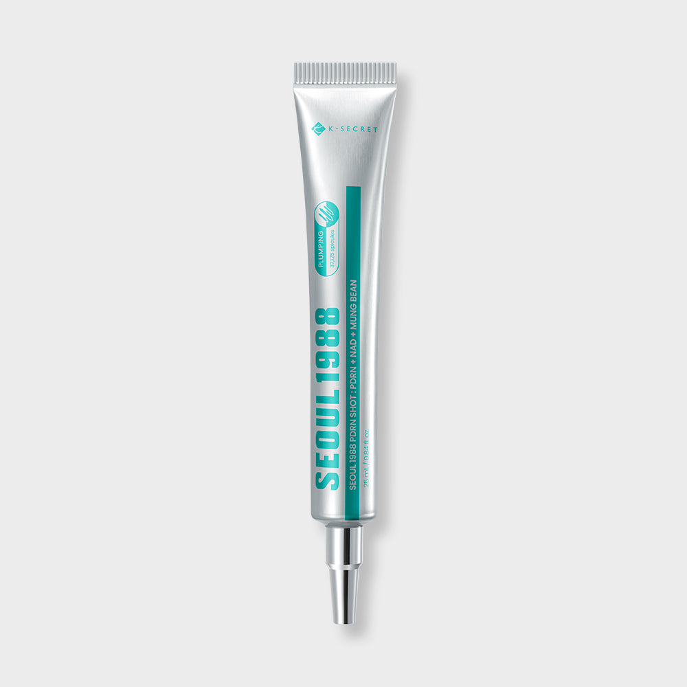 SEOUL 1988 PDRN Shot : PDRN + NAD + Mung Bean, 25 mL silver tube with 37,125 spicules by K-SECRET