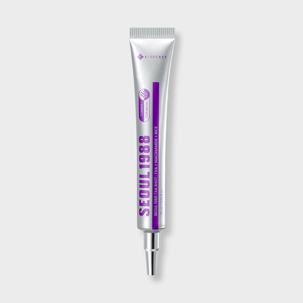 SEOUL 1988 TXA Shot : TXA + Niacinamide + Rice, 25 mL silver tube with 37,125 spicules by K-SECRET