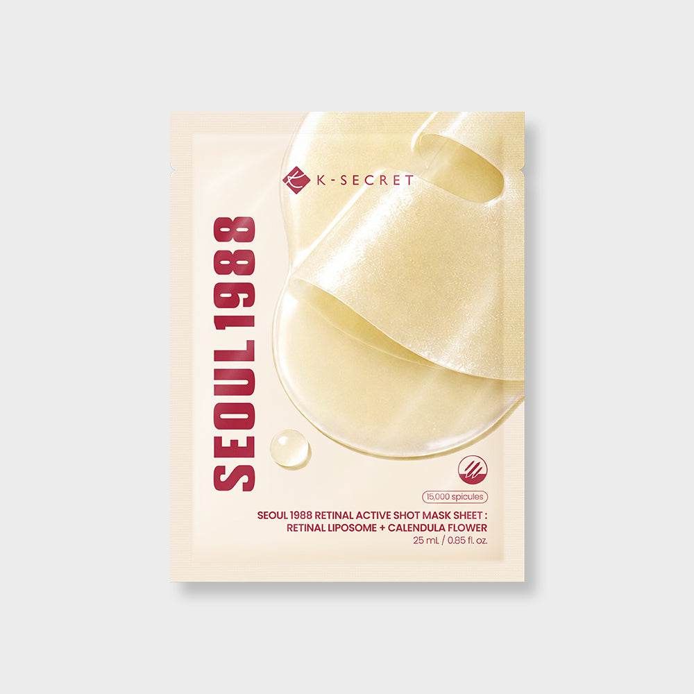 SEOUL 1988 RETINAL ACTIVE SHOT MASK SHEET : RETINAL LIPOSOME + CALENDULA FLOWER
